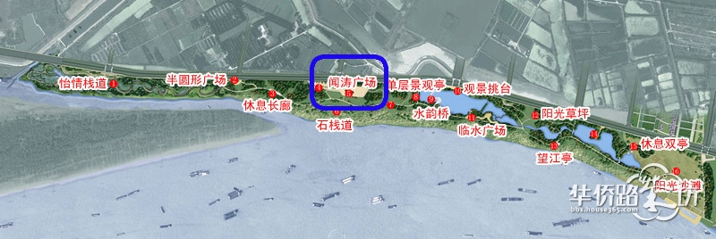 闻涛广场的区位图