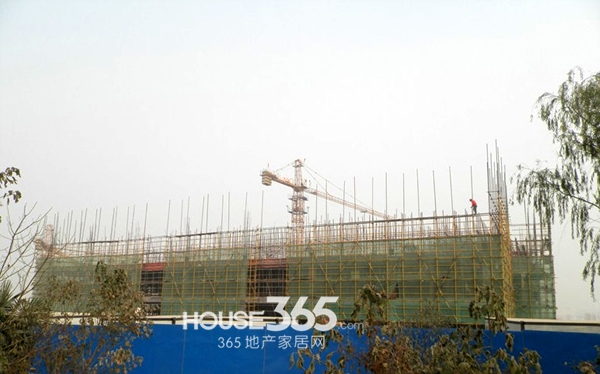 华夏茗湾学府工程进度（2014.2.10）